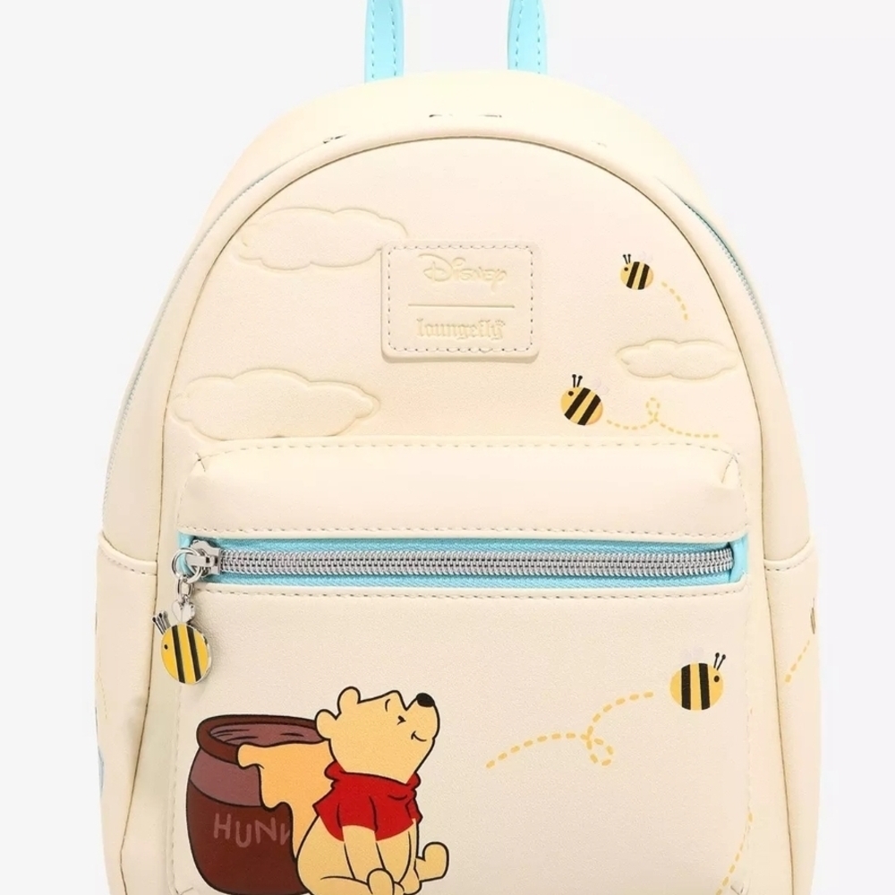 Disney Cream and Blue Winnie the Pooh Kids Backpack